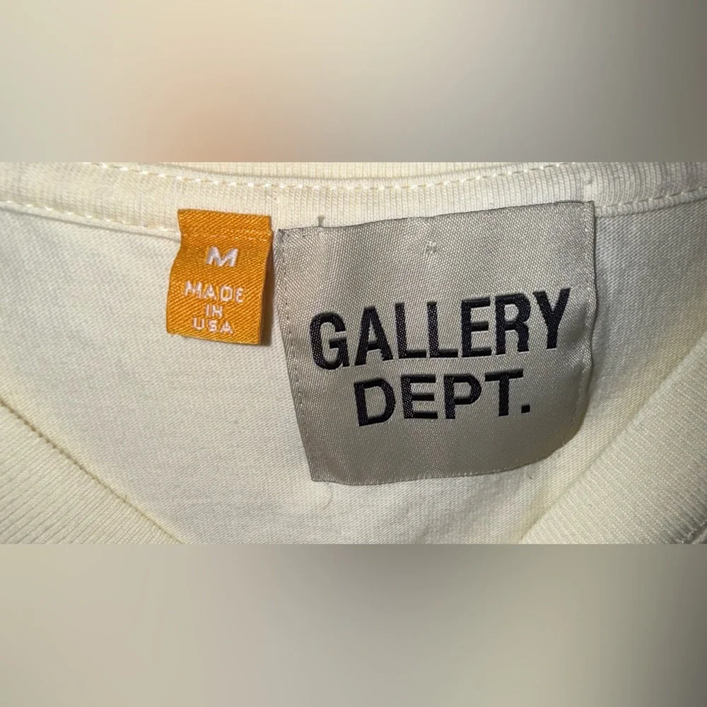 Gallery Dept Cream Short Sleeve Tee - Picture 3 of 3